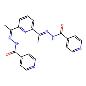 2,6-Diacetylpyridine bis(isonicotinoylhydrazone) structure