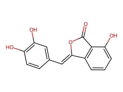 3-[(3,4-Dihydroxyphenyl)methylidene]-7-hydroxy-2-benzofuran-1-one structure