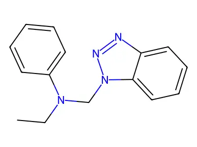 N-(1H-1,2,3-Benzotriazol-1-ylmethyl)-N-ethylaniline structure