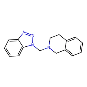 2-(1H-1,2,3-Benzotriazol-1-ylmethyl)-1,2,3,4-tetrahydroisoquinoline structure