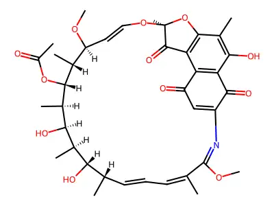 Rifamycin S 15-iminomethyl ether structure