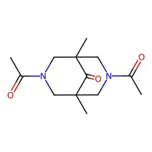3,7-Diacetyl-1,5-dimethyl-3,7-diazabicyclo[3.3.1]nonan-9-one structure