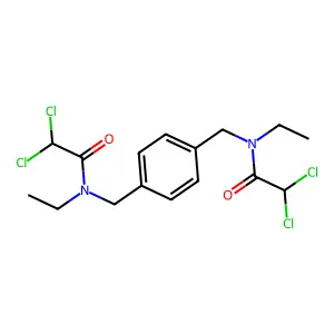 Acetamide, N,N'-(1,4-phenylenebis(methylene))bis(2,2-dichloro-N-ethyl- structure