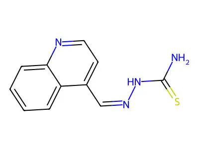 (Quinolin-4-ylmethylideneamino)thiourea structure