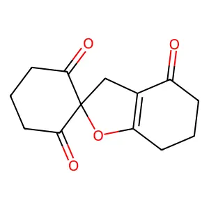 Spiro[benzofuran-2(4H),1'-cyclohexane]-2',4,6'-trione, 3,5,6,7-tetrahydro- structure