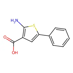 2-Amino-5-phenyl-thiophene-3-carboxylic acid structure