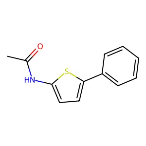 N-(5-苯基-2-噻吩基)乙酰胺 structure