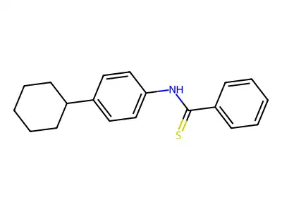 Benzenecarbothioamide, N-(4-cyclohexylphenyl)- structure