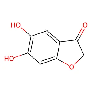5,6-Dihydroxy-1-benzofuran-3(2H)-one structure
