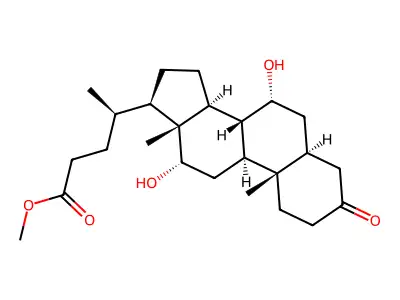 7,12-二羟基-3-氧代胆烷-24-酸甲酯 structure