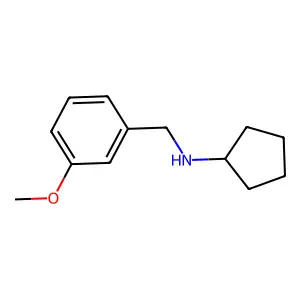 N-[(3-甲氧基苯基)甲基]环戊胺 structure