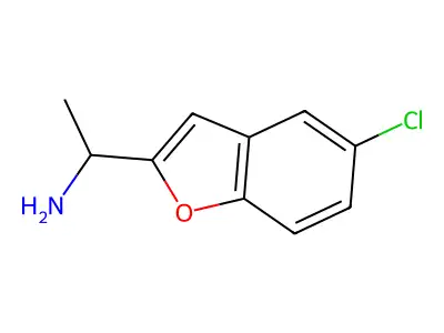 1-(5-Chloro-benzofuran-2-yl)-ethylamine structure
