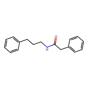 2-phenyl-N-(3-phenylpropyl)acetamide structure