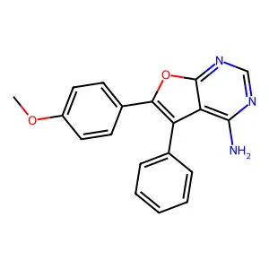 6-(4-Methoxyphenyl)-5-phenylfuro[2,3-d]pyrimidin-4-amine structure