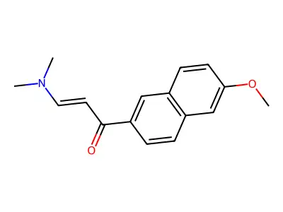 3-(Dimethylamino)-1-(6-methoxynaphthalen-2-yl)prop-2-en-1-one structure