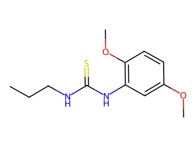 1-(2,5-Dimethoxyphenyl)-3-propyl-2-thiourea structure