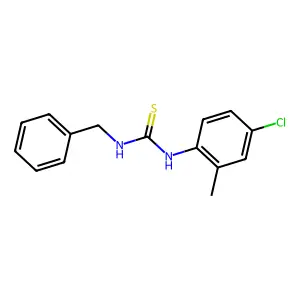 1-Benzyl-3-(4-chloro-2-methylphenyl)thiourea structure