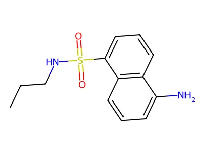 1-Naphthalenesulfonamide, 5-amino-N-propyl- structure