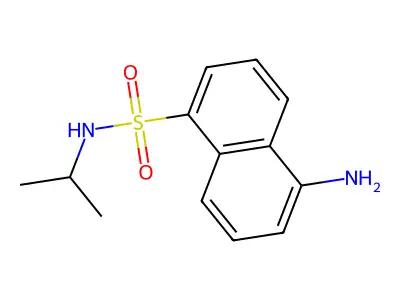 1-Naphthalenesulfonamide, 5-amino-N-(1-methylethyl)- structure
