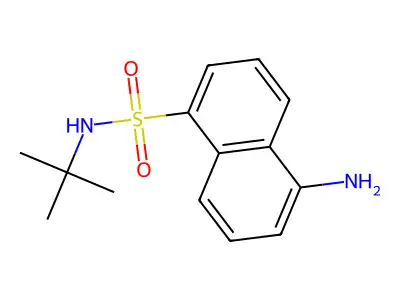 5-amino-N-tert-butylnaphthalene-1-sulfonamide structure