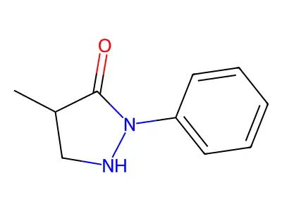 4-Methyl-2-phenylpyrazolidin-3-one structure