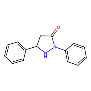 2,5-Diphenyl-3-pyrazolidinone structure