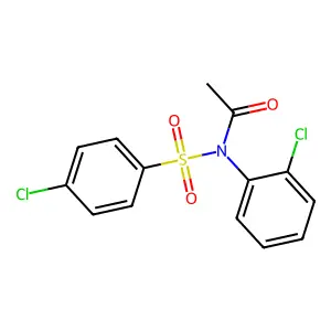 N-(2-chlorophenyl)-N-[(4-chlorophenyl)sulfonyl]acetamide structure