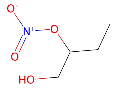 1-羟基丁-2-基硝酸酯 structure