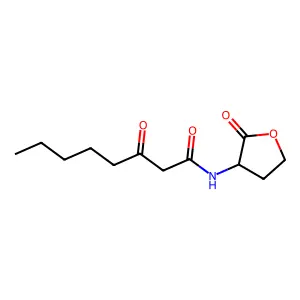 N-(β-氧代辛-1-酰)高丝氨酸内酯 structure