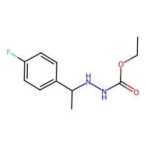 Carbazic acid, 3-(p-fluoro-alpha-methylbenzyl)-, ethyl ester structure