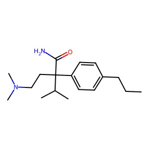 Butyramide, 4-(dimethylamino)-2-isopropyl-2-(p-propylphenyl)- structure