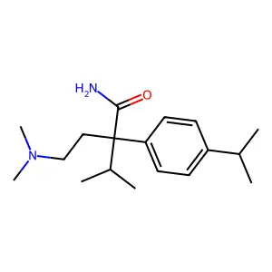 Butyramide, 2-(p-cumenyl)-4-(dimethylamino)-2-isopropyl- structure