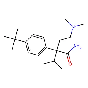 Butyramide, 2-(p-tert-butylphenyl)-4-(dimethylamino)-2-isopropyl- structure