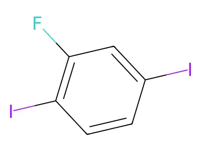1,4-Diiodo-2-fluorobenzene structure