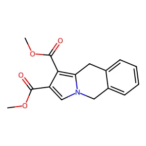 Pyrrolo(1,2-b)isoquinoline-1,2-dicarboxylic acid, 5,10-dihydro-, dimethyl ester structure
