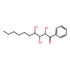 Decanophenone, 2,3,4-trihydroxy- structure