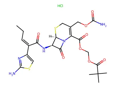 Cefcapene pivoxil hydrochloride structure