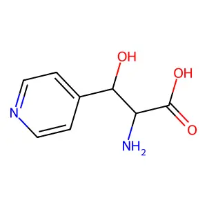 2-氨基-3-羟基-3-(吡啶-4-基)丙酸 structure