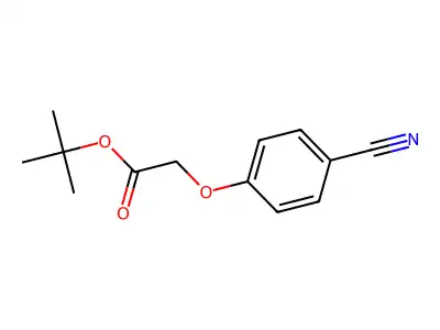 Tert-butyl 2-(4-cyanophenoxy)acetate structure
