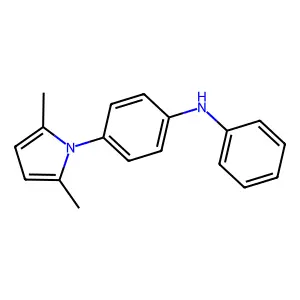 4-(2,5-dimethyl-1H-pyrrol-1-yl)-N-phenylaniline structure