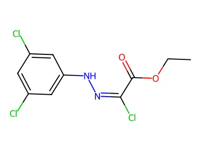 Ethyl 2-chloro-2-[2-(3,5-dichlorophenyl)hydrazono] acetate structure