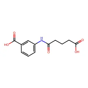 3-[(4-Carboxybutanoyl)amino]benzoic acid structure