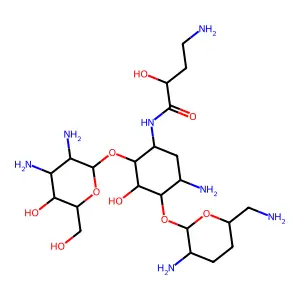 2''-Amino-2''-deoxyarbekacin structure