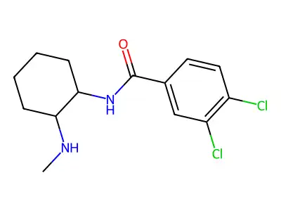 N-(2-methylaminocyclohexyl)-3,4-dichlorobenzamide structure