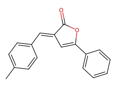 3-[(4-Methylphenyl)methylidene]-5-phenyl-furan-2-one structure