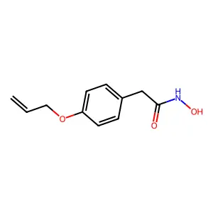 2-(对烯丙氧基苯基)乙酰氧肟酸 structure