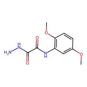 N-(2,5-dimethoxyphenyl)-2-hydrazino-2-oxoacetamide structure