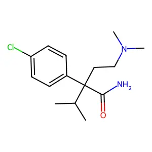 Butyramide, 2-(p-chlorophenyl)-4-(dimethylamino)-2-isopropyl- structure