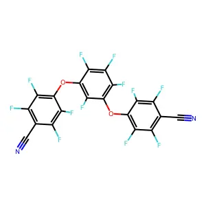 4-[3-(4-cyano-2,3,5,6-tetrafluorophenoxy)-2,4,5,6-tetrafluorophenoxy]-2,3,5,6-tetrafluorobenzonitrile structure
