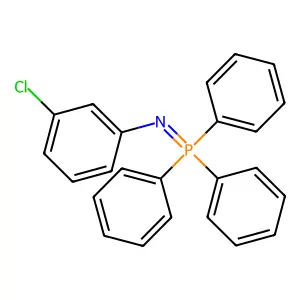 Benzenamine, 3-chloro-N-(triphenylphosphoranylidene)- structure